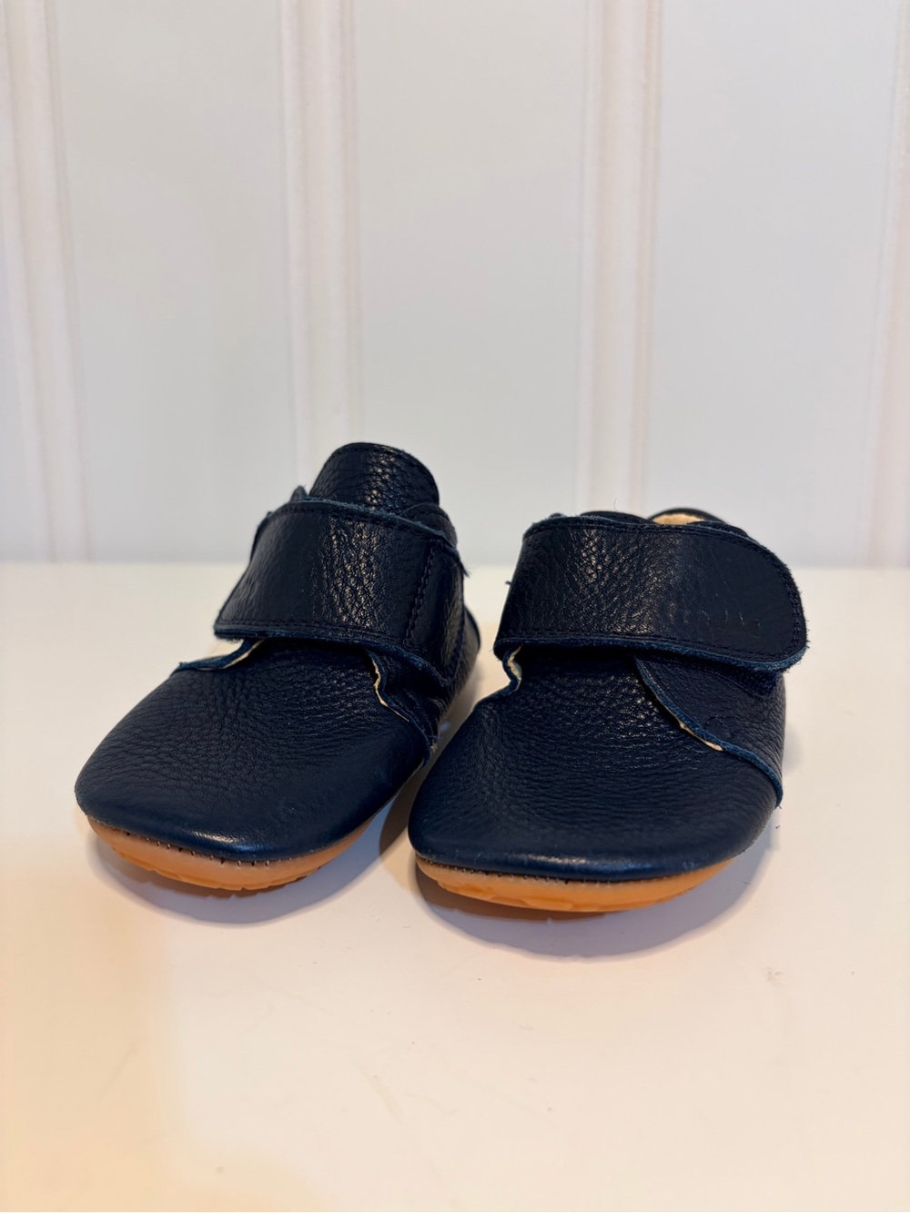 Froddo European Leather Pre-Walker Shoes In Navy
